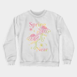 Cute batik flower spring design Crewneck Sweatshirt